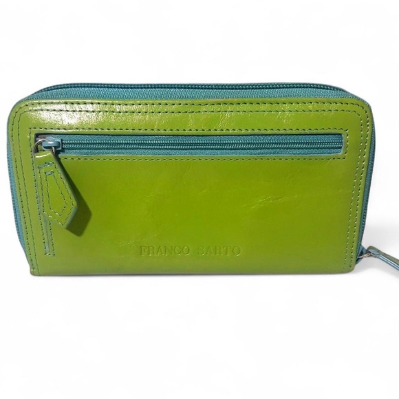 Franco Sarto Leather Zip Around Wallet - Picture 1 of 8